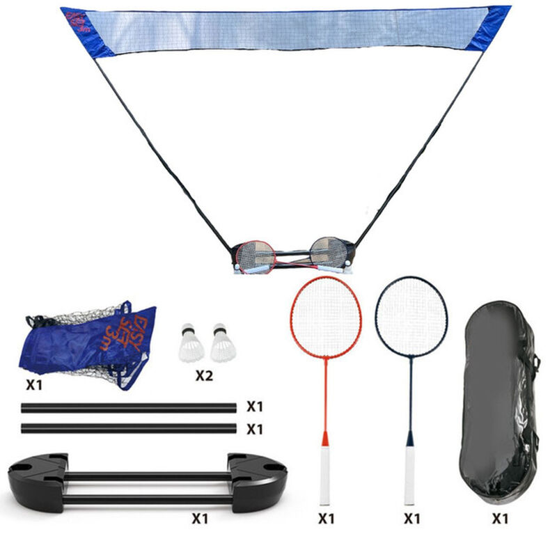 Set de Badminton con Red, 2 Raquetas, 2 Gallito... image number null