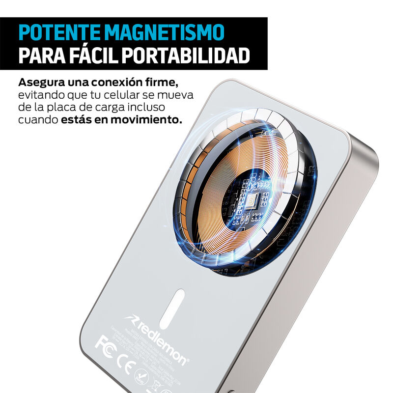 Power Bank Inalámbrico Magnético de 10,000 mAh ... image number null