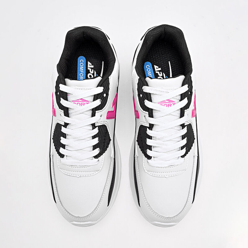 Apoort Tenis deportivo para mujer blanco negro ... image number null