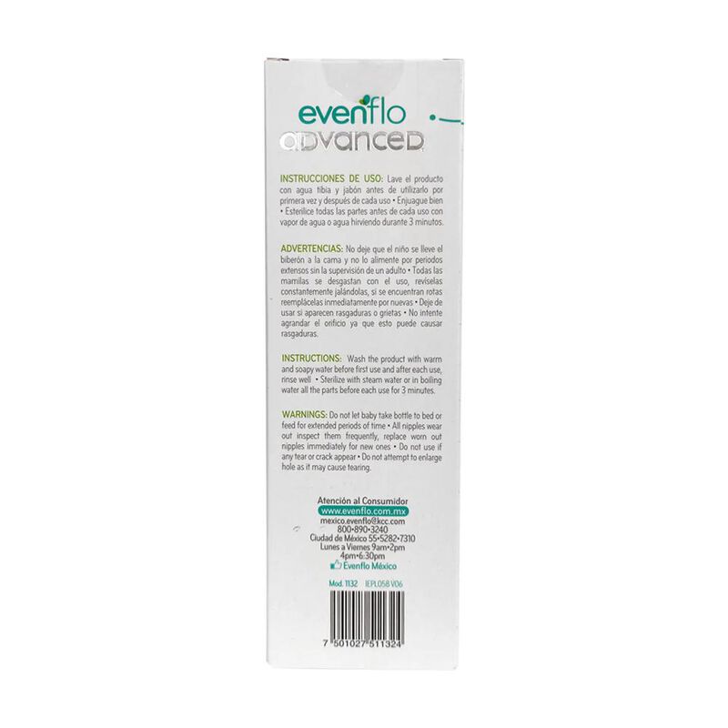 Biberon Evenflo Advance 240 Ml 3m+ image number null