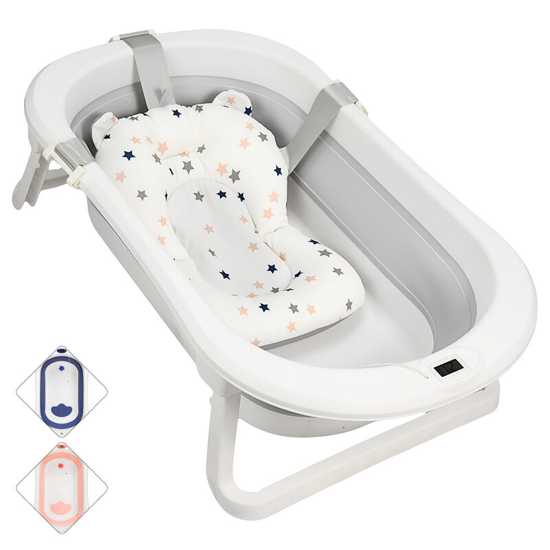 Bañera para Bebé Plegable con Cojín Tapón de Dr... image number null