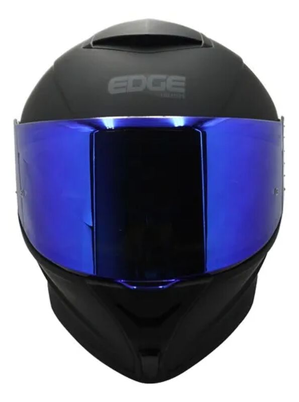 CASCO PARA MOTO INTEGRAL EDGE NEGRO Y AZUL DOT/... image number null