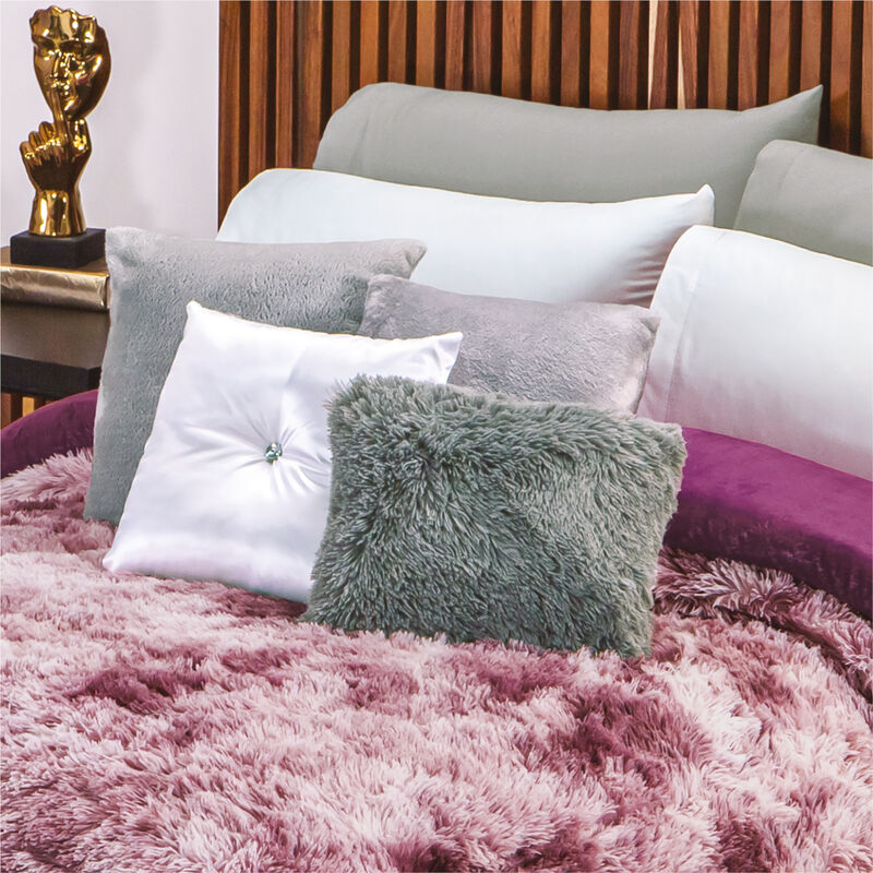 COBERTOR SHAGGY PACHICALIENTITO UVA MAT/IND image number null