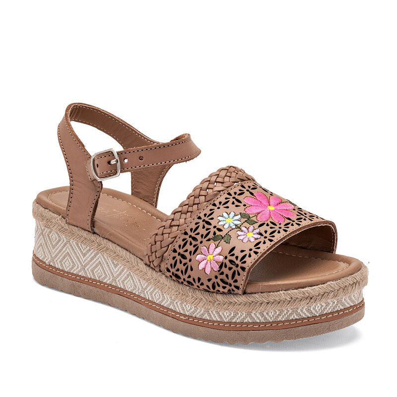 Mora Tierra Sandalia para mujer camel multicolo... image number null