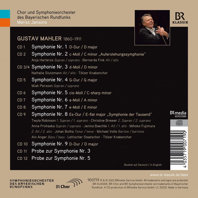 &Aacute;lbum CD Br Klassik Sinfon&iacute;as N&deg; 1-9 image number null
