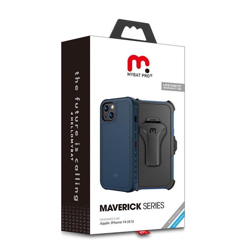 Funda MYBAT Maverick clip para iPhone 14 - Azul... image number null