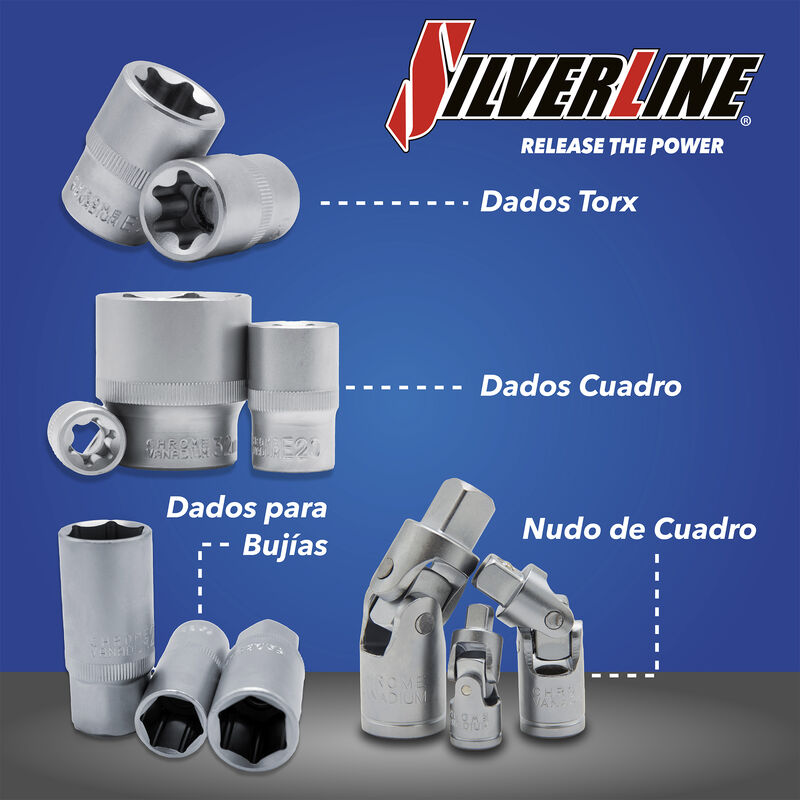 JUEGO DE HERRAMIENTAS SIILVERLINE DE 216 PZ image number null