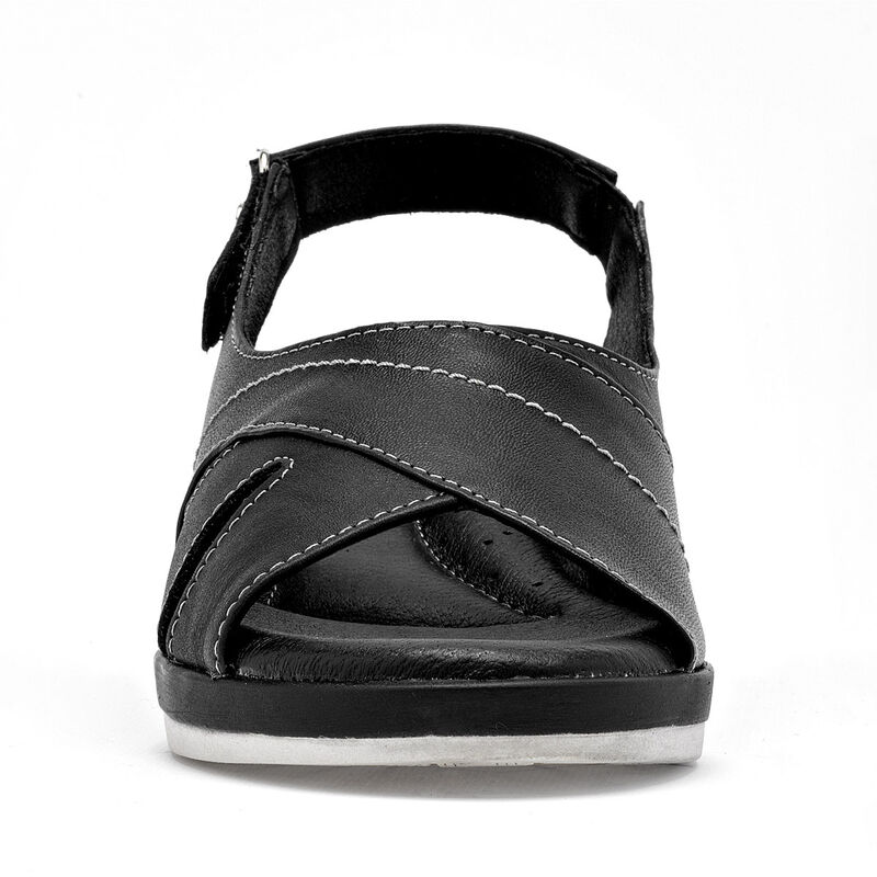 Cruz Shoes sandalia confort para mujer negro co... image number null