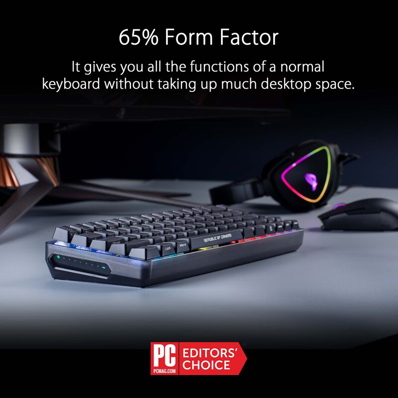 Teclado Asus Rog Falchion Nx 65% Inal&aacute;mbrico Rg... image number null