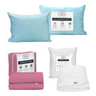 Protector de Colch&oacute;n Impermeable Individual Trinity + 1 juego de S&aacute;banas Trinity Palo de Rosa + Almohada Trinity