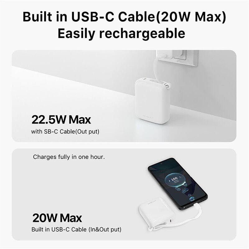 Bateria Externa MYBAT Powerbank USB-C 10000mAH ... image number null