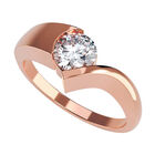 Anillo de Compromiso en Oro de 14K con Circonia - Amore Mio!