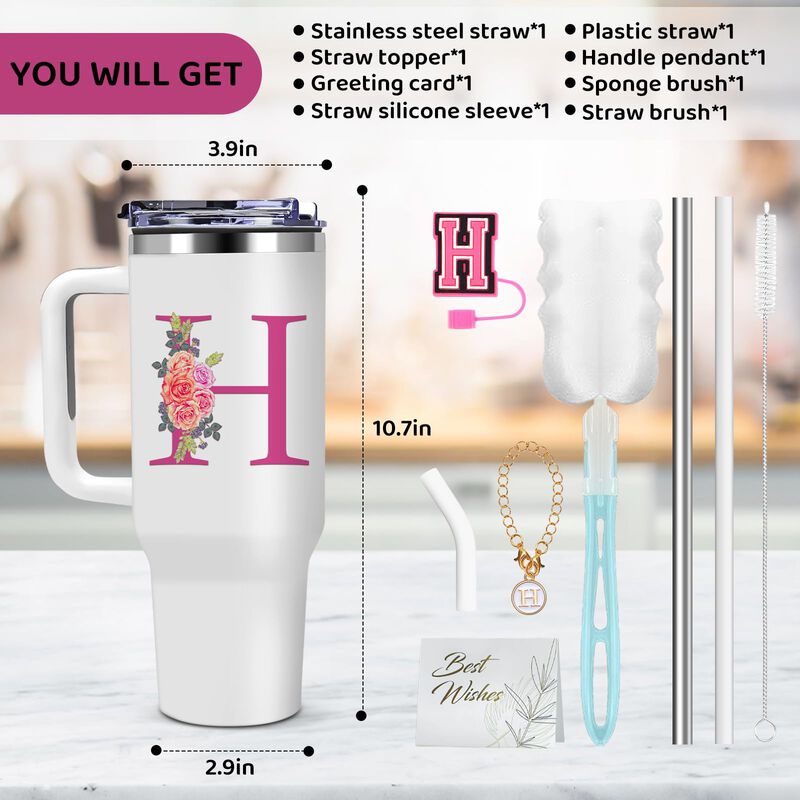 Vaso T&eacute;rmico Aiheart 40 Oz Acero Inoxidable Bla... image number null