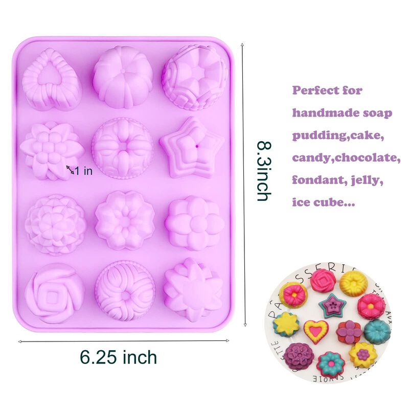 Moldes De Silicona Para Jab&oacute;n Pskjatin Pack De ... image number null