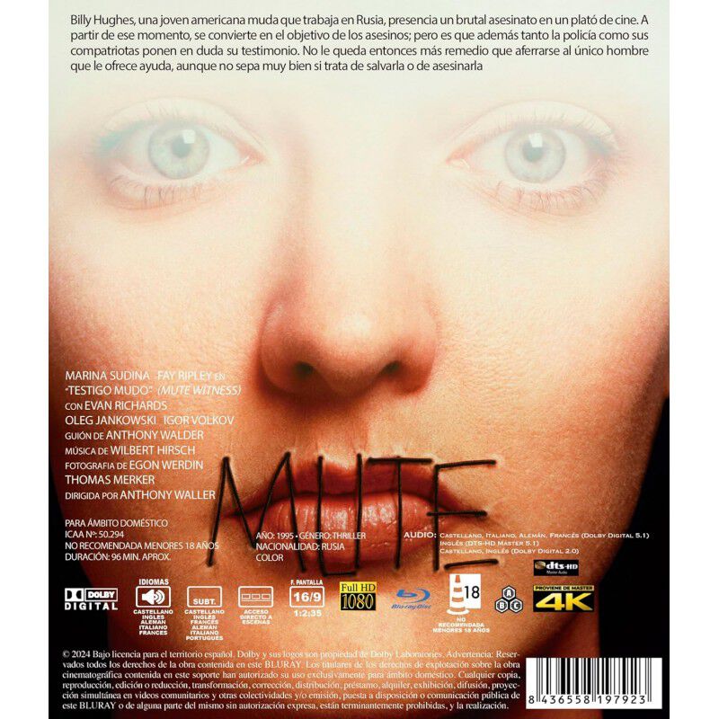 Testigo Mudo [blu-ray] (1995) image number null