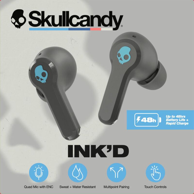 Skullcandy Aud&iacute;fonos Bluetooth In Ear INKD Negr... image number null