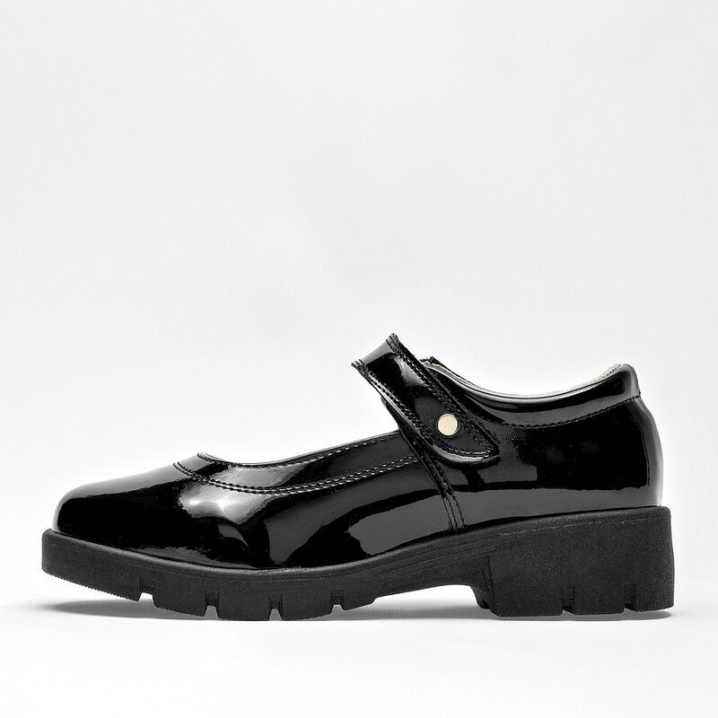 Queen Zapato para ni&ntilde;a. Negro charol image number null