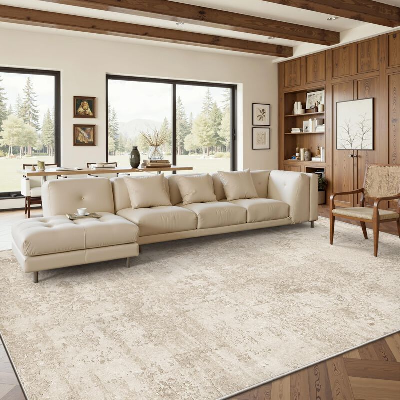 Alfombra Lavable Art&tuft Tpr53, Color Beige, 2... image number null