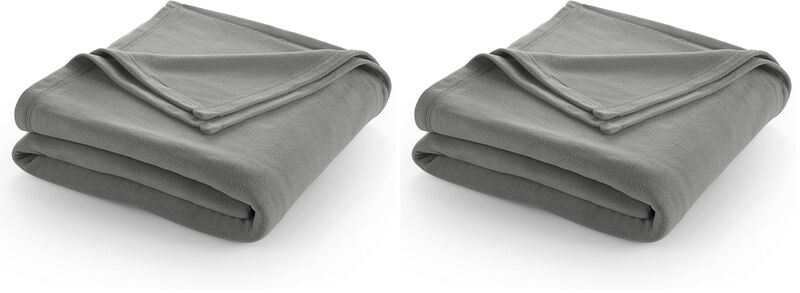 Manta Martex Full/queen 234 cm Gris 2 unidades image number null