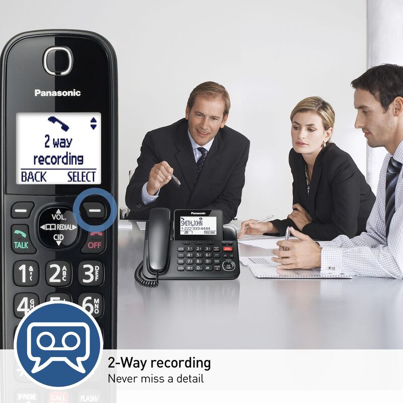 Tel&eacute;fono Panasonic Kx-tgf852b Con Cable/inal&aacute;mb... image number null