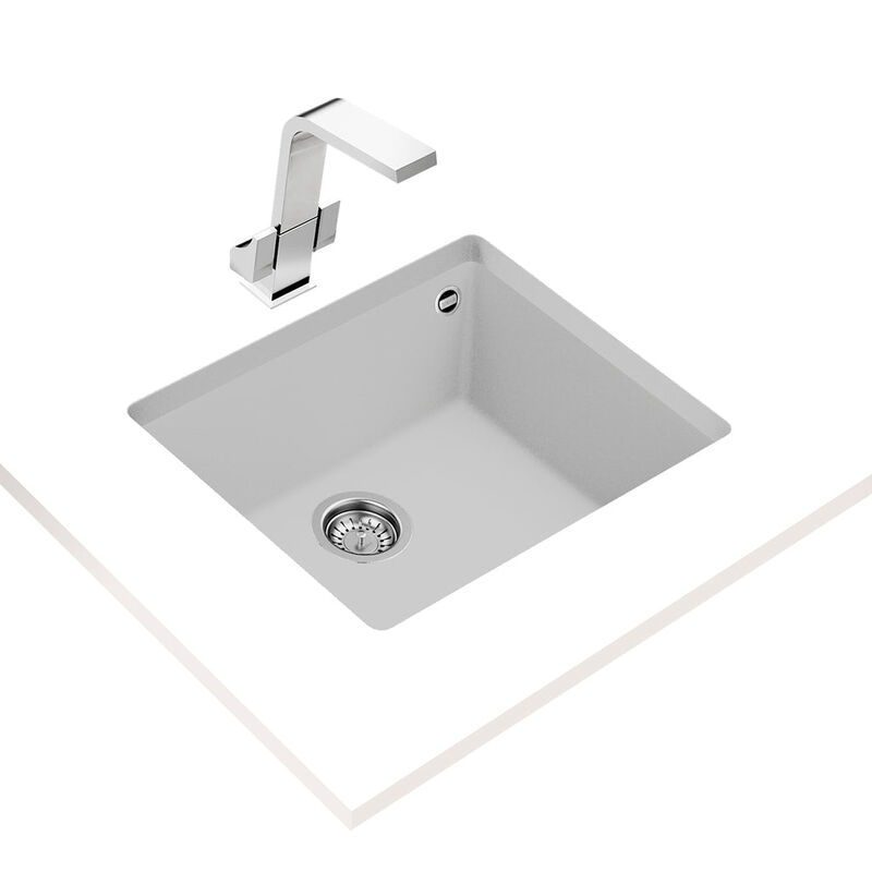 Tarja Sencilla Teka Square 50.40 Tg W Blanco Pa... image number null