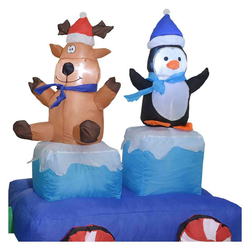 Inflable Navidad Tren Navide&ntilde;o 2.2m Decoracion ... image number null