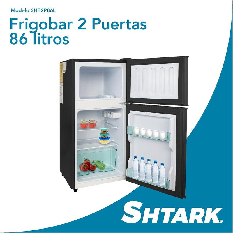 FRIGOBAR SHTARK SHTF2P86LN DE 3 PIES DE 86L 127... image number null