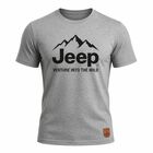 Playera Jeep Hombre Manga Corta Gris Oxford Original