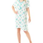 Camis&oacute;n de Flores Turquesa