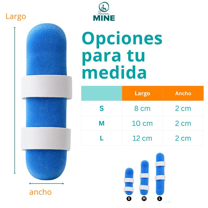 F&eacute;rula para Dedo Ortop&eacute;dica Ajustable Espuma y ... image number null