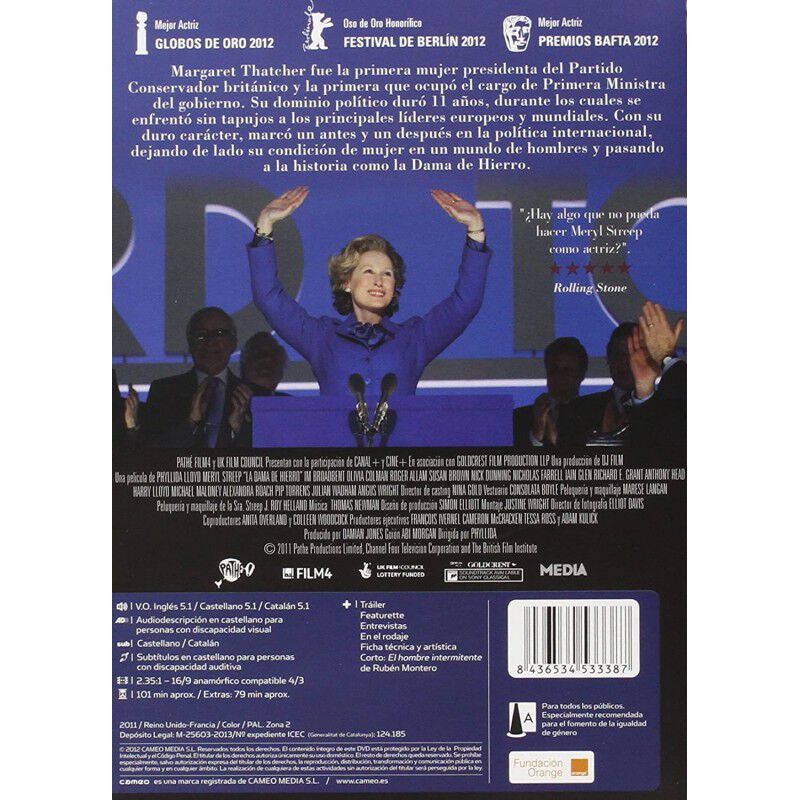 La Dama De Hierro [dvd] (2011) The Iron Lady image number null