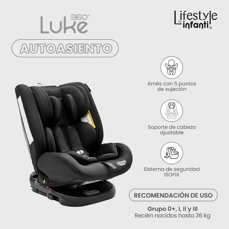 Autoasiento Para Beb&eacute; Luke 360&deg; image number null