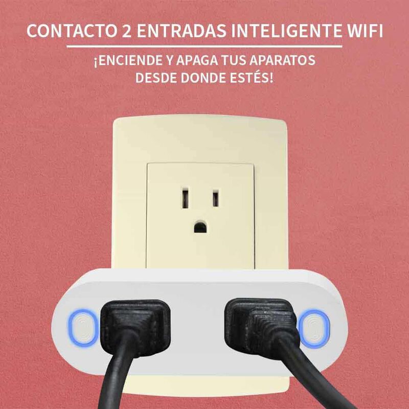 Multicontacto Inteligente Wifi, 2 Entradas image number null