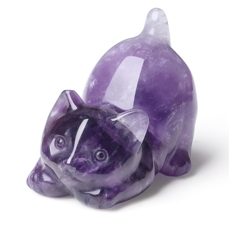 Figurita Nukayai De 5 cm Gato De Cristal De Ama... image number null