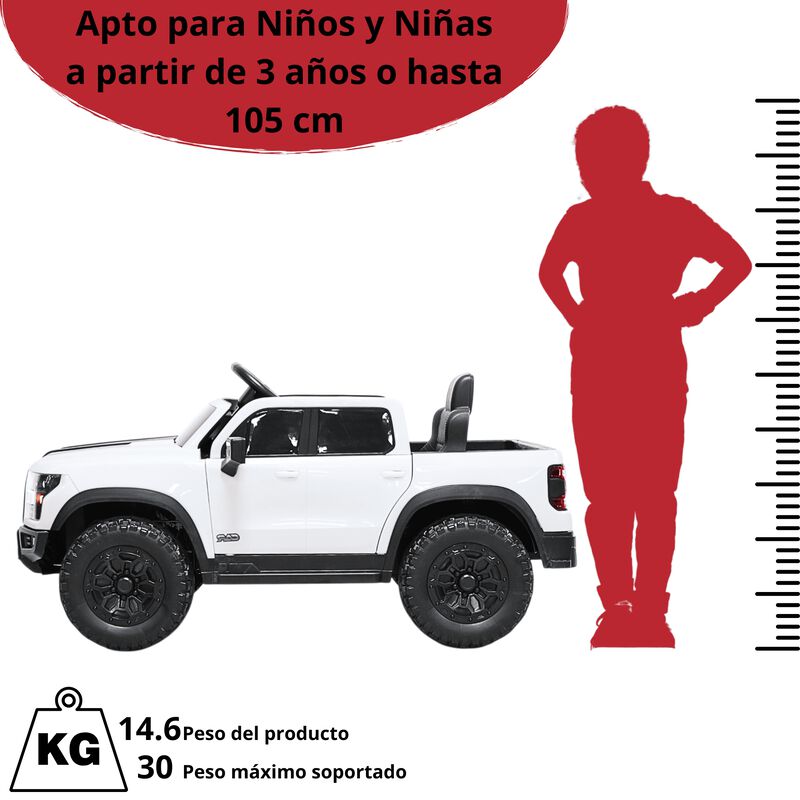 Camioneta El&eacute;ctrica Montable Para Ni&ntilde;os 12v Con... image number null