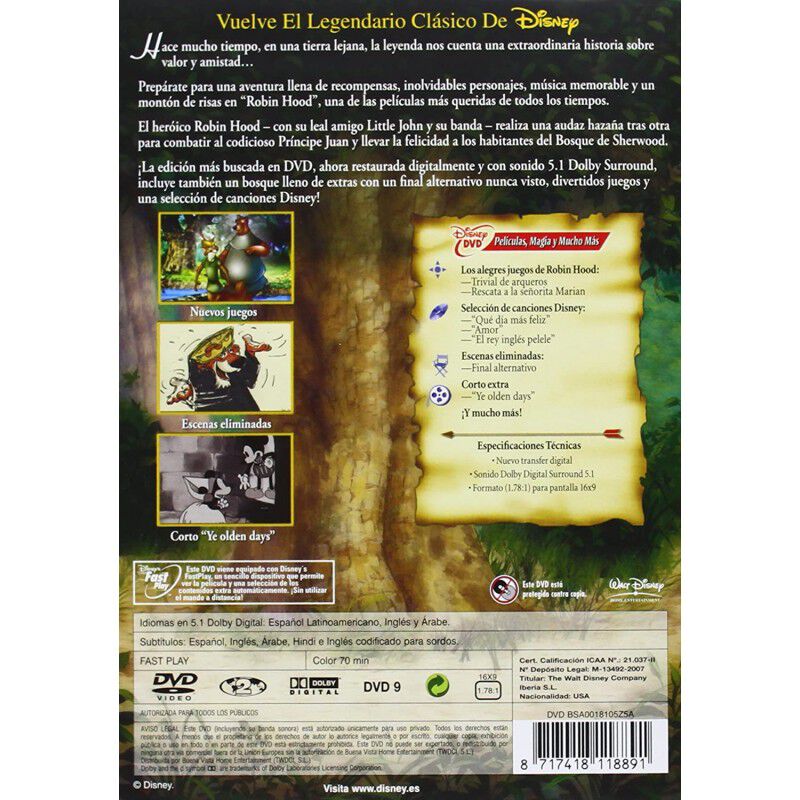 Robin Hood (edici&oacute;n Especial) [dvd] image number null