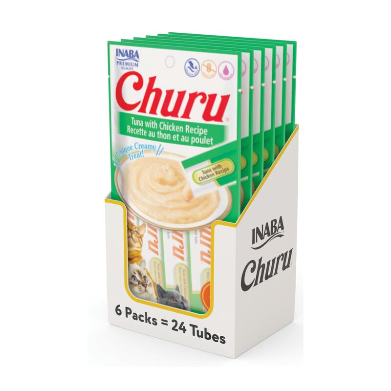 Pur&eacute; Cremoso Exprimible Para Lamer Churu De Cat... image number null