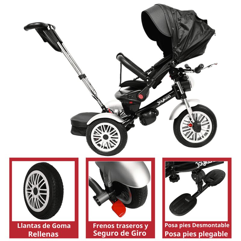 Triciclo para Ni&ntilde;os Asiento Reclinable Giratori... image number null