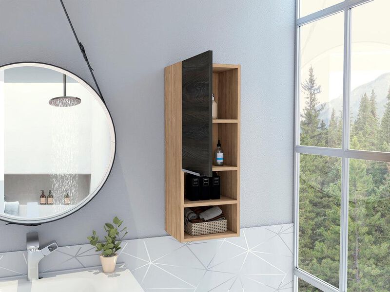 Gabinete Para Baño Real Miel y Grafito image number null