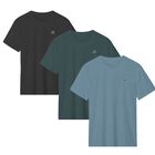 Set de 3 playeras Bark and Hide Playera Para Hombre Cuello Redondo Manga Corta Modelo Bark