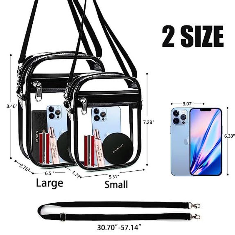 Bolso Bandolera Transparente Armiwiin 18 cm &times; 1... image number null