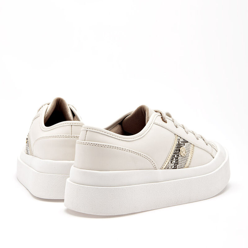 Ferrioni Tenis urbano para mujer blanco dorado image number null