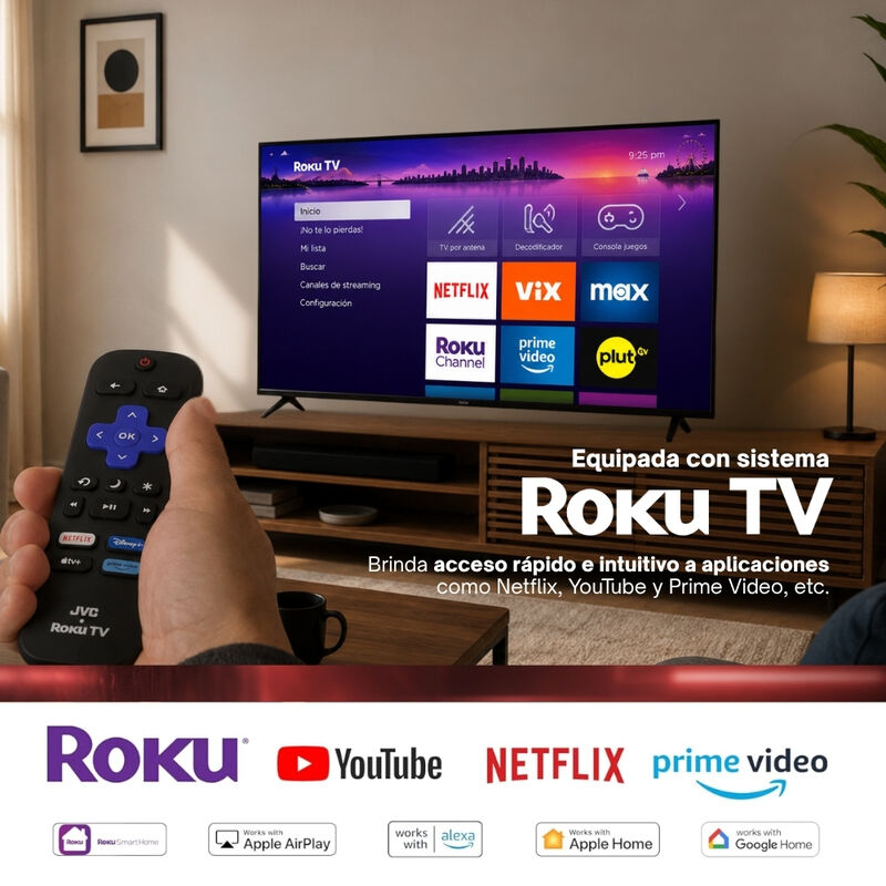 Jvc Pack 2 Smart Tv 24 Pulgadas Hd Led  Roku Tv... image number null
