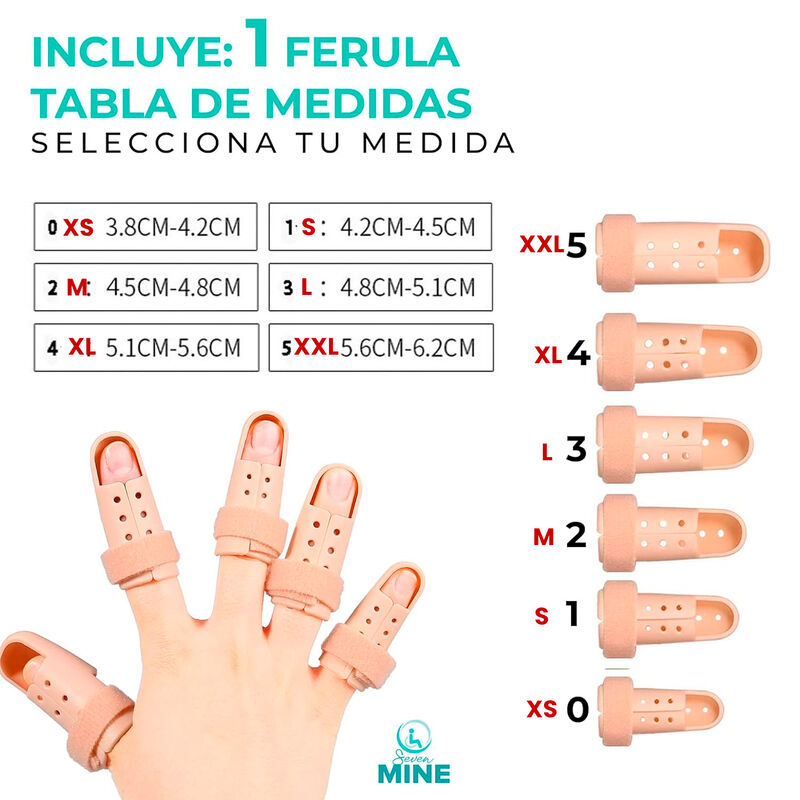 F&eacute;rula Dedo Stack (1 Pza): Sujeci&oacute;n Firme Con V... image number null