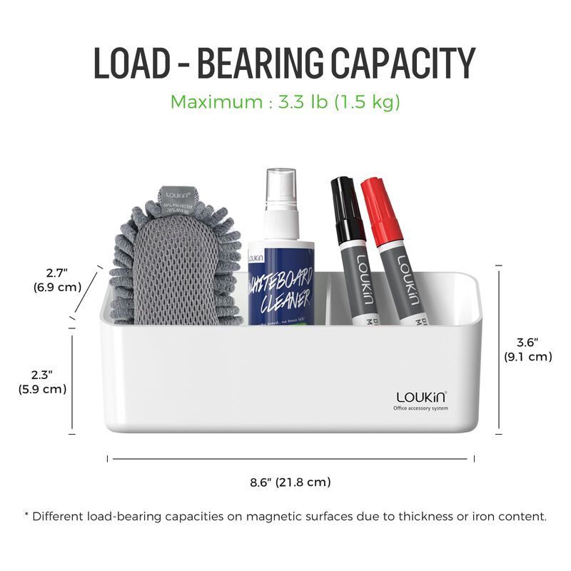 Caddy Loukin Soporte Magn&eacute;tico Blanco Para Marc... image number null