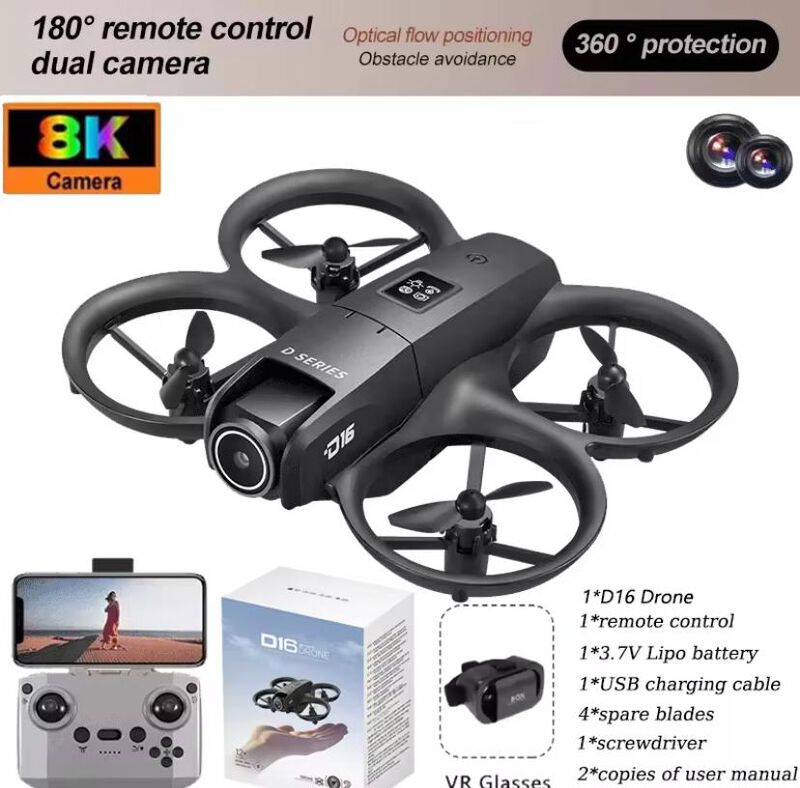 Mini drone D16 doble cámara image number null