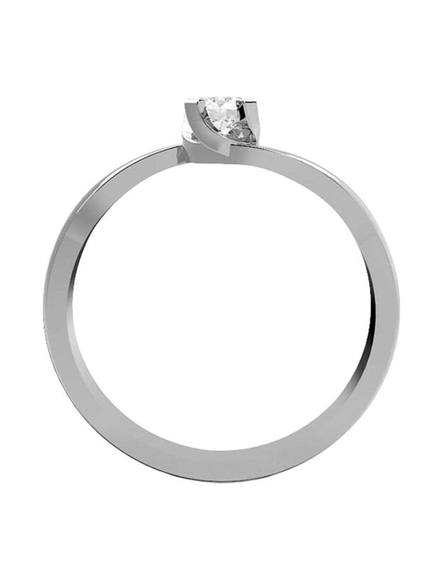 Anillo de Compromiso en Oro de 10K con Circonia... image number null