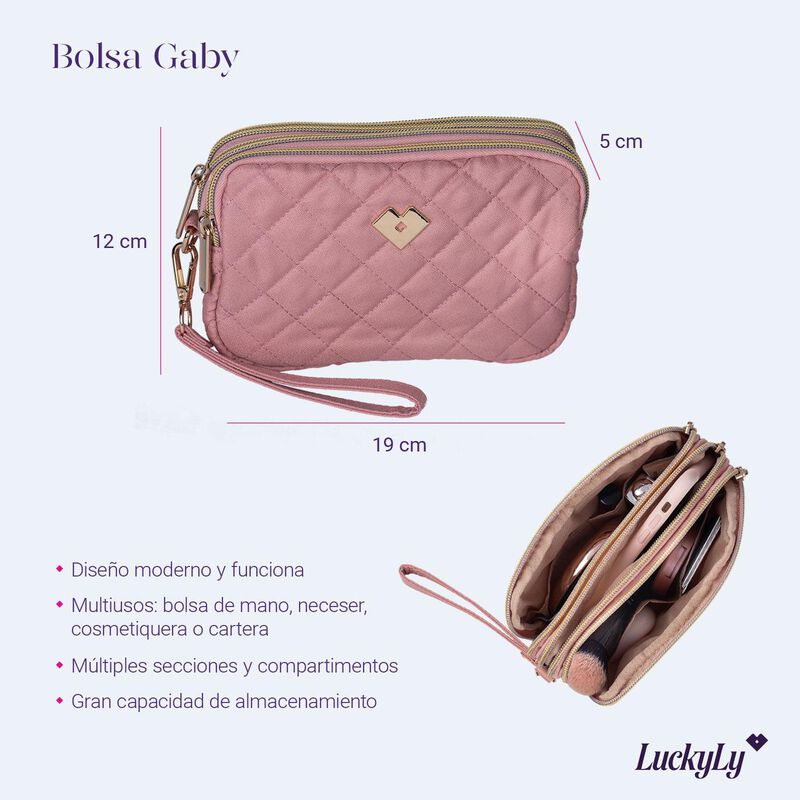 Bolsa Mano Dama, Bolso Celular, Cosmetiquera Ne... image number null