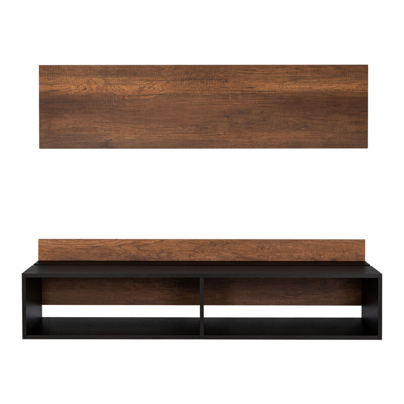 Mesa Para Tv Clasic Cobre Y Wengue Para Televis... image number null