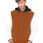 Chamarra Casual Deportiva Capucha Caballero Camello Roosevelt A236